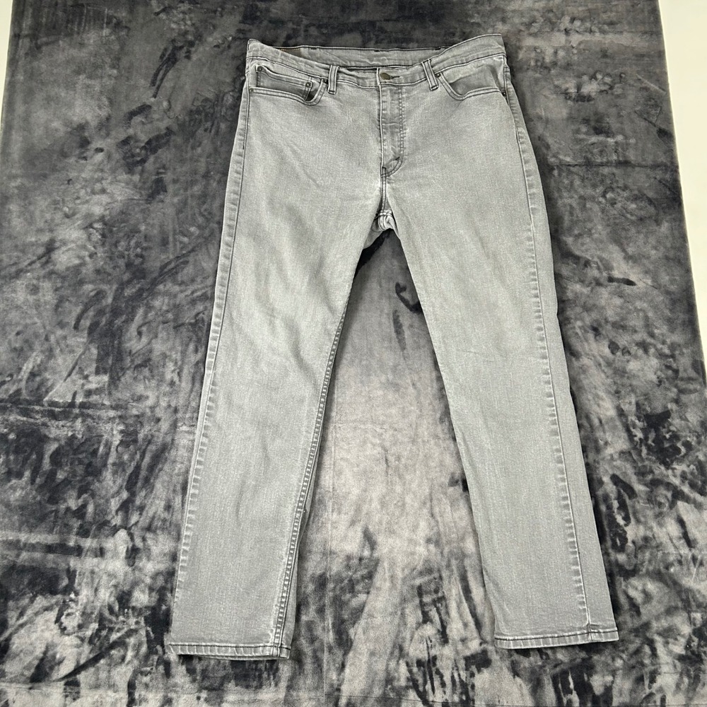Levi's 511 Slim Fit Jeans Mens 38x32 Grey Denim Stretch WaterLess 04511-2272